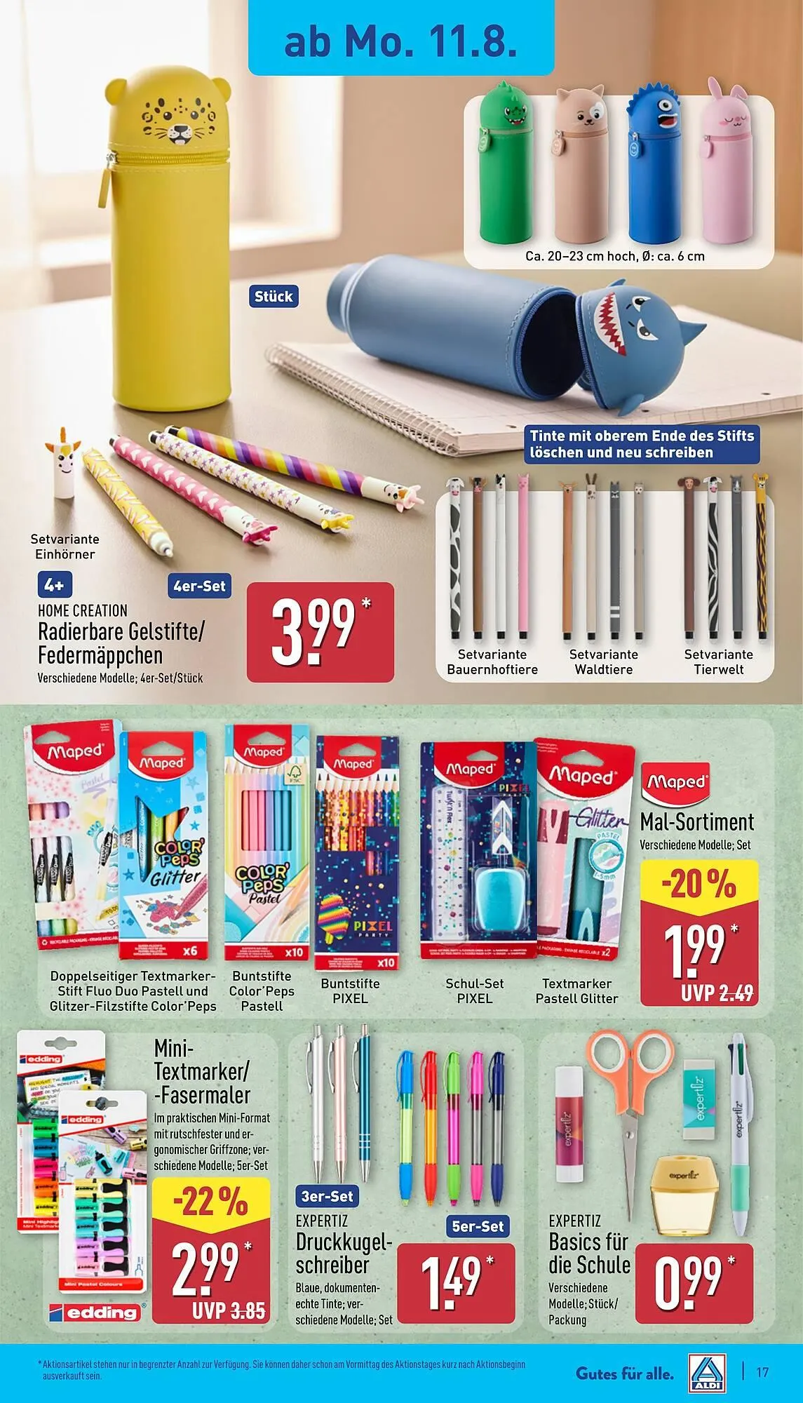 Aldi Nord Prospekt von 11. August bis 16. August 2025 - Prospekt seite 17