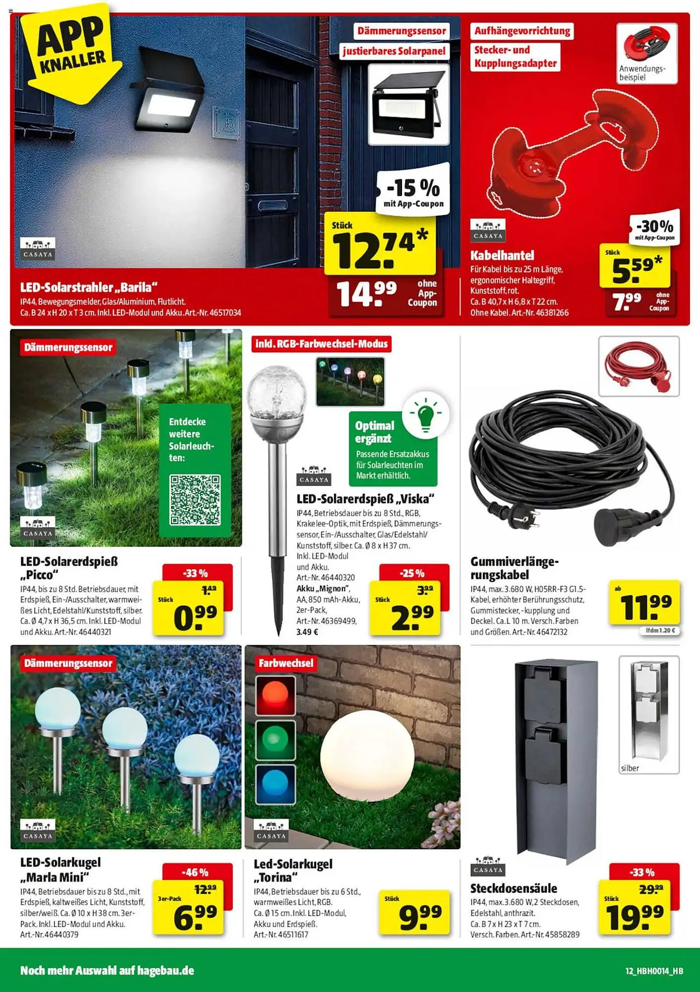 Hagebau Prospekt von 28. März bis 4. April 2026 - Prospekt seite 12