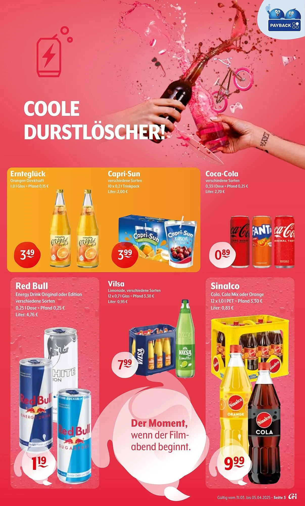 Getränke Hoffmann Prospekt von 31. März bis 5. April 2025 - Prospekt seite 3
