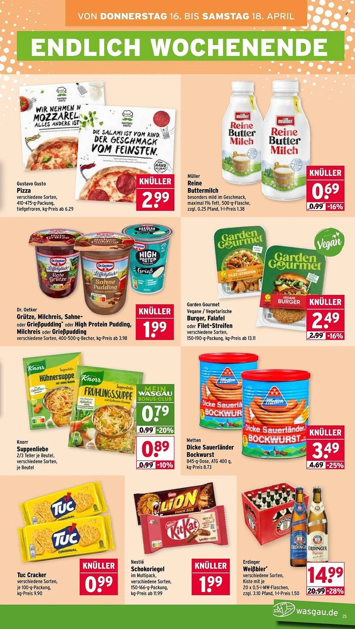 Wasgau Prospekt von 13. April bis 18. April 2026 - Prospekt seite 25