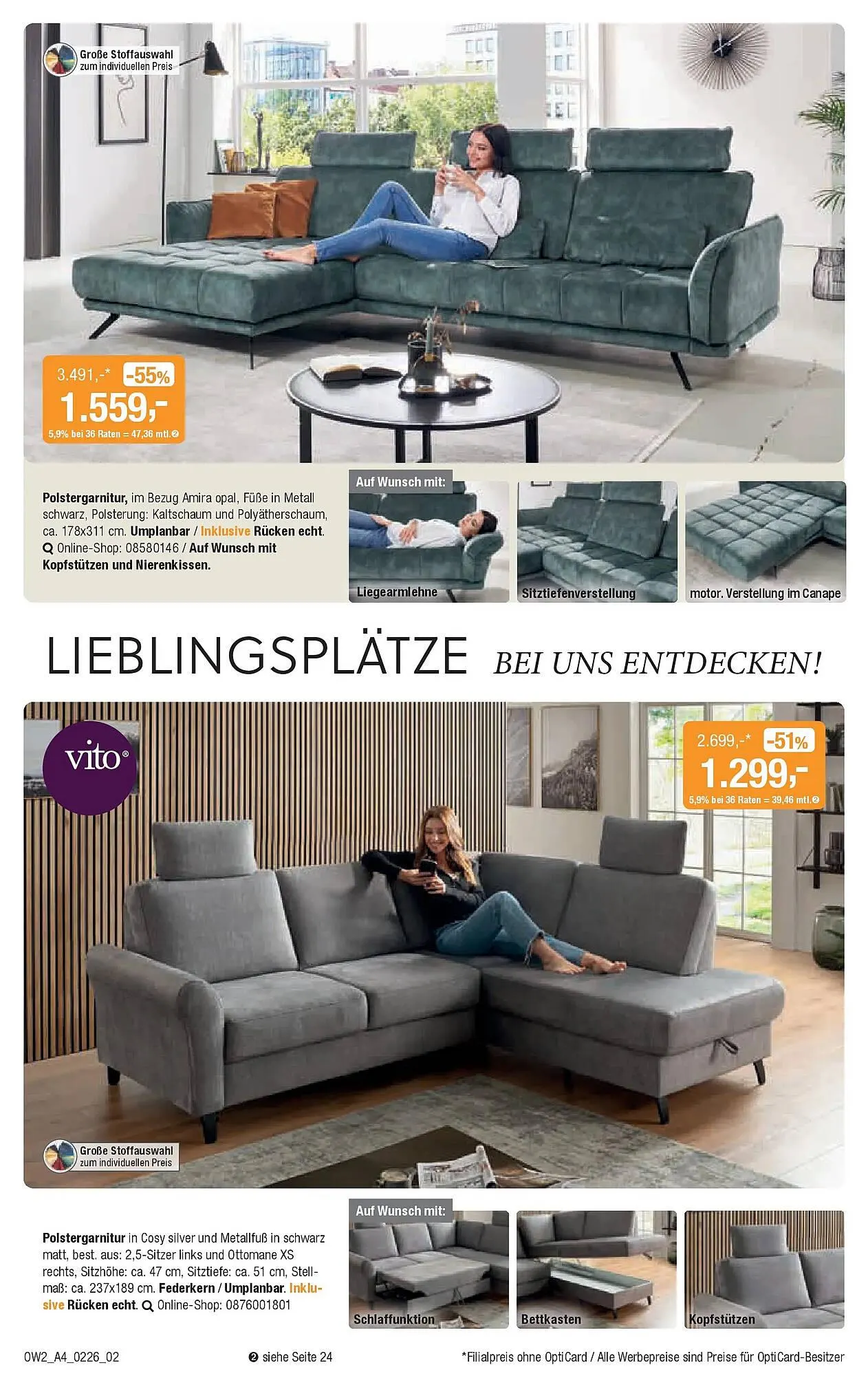 Opti Wohnwelt Prospekt von 28. Januar bis 21. Februar 2026 - Prospekt seite 2