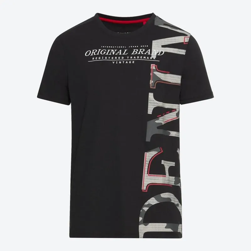 Herren-T-Shirt mit Brustdruck