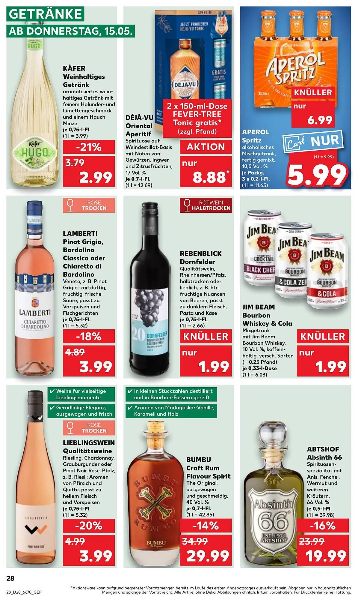 Kaufland Prospekt von 15. Mai bis 21. Mai 2025 - Prospekt seite 28