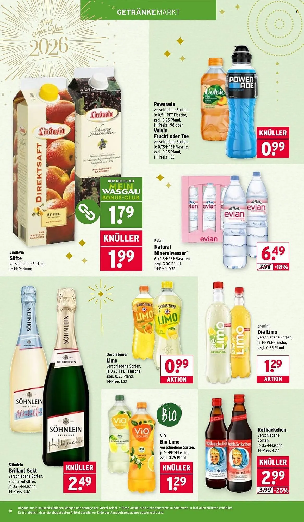 Wasgau Prospekt von 29. Dezember bis 3. Januar 2026 - Prospekt seite 18