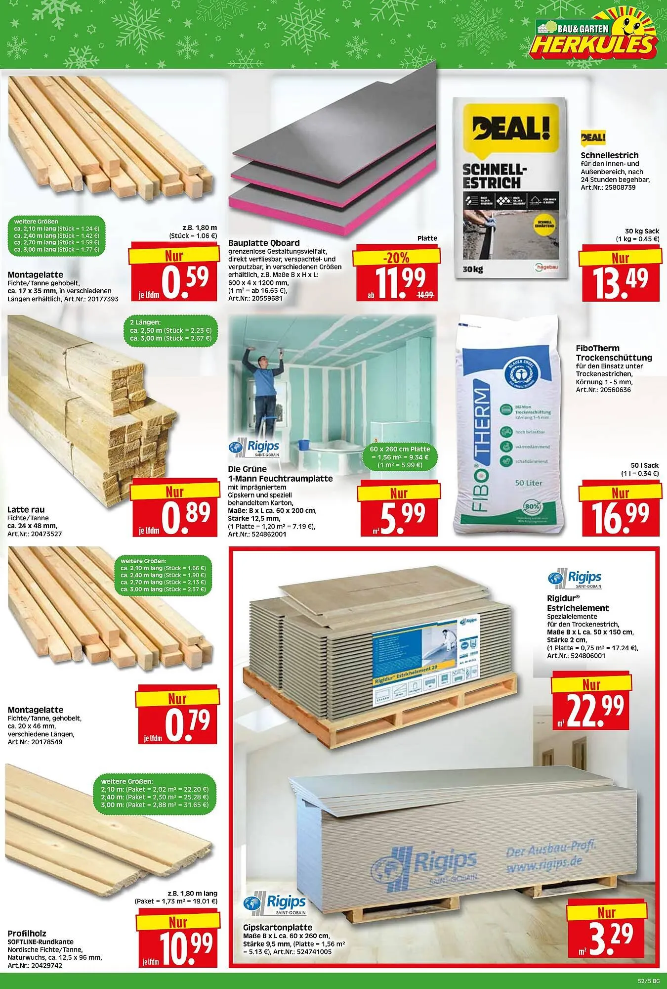 Herkules Baumarkt Prospekt von 22. Dezember bis 27. Dezember 2025 - Prospekt seite 5