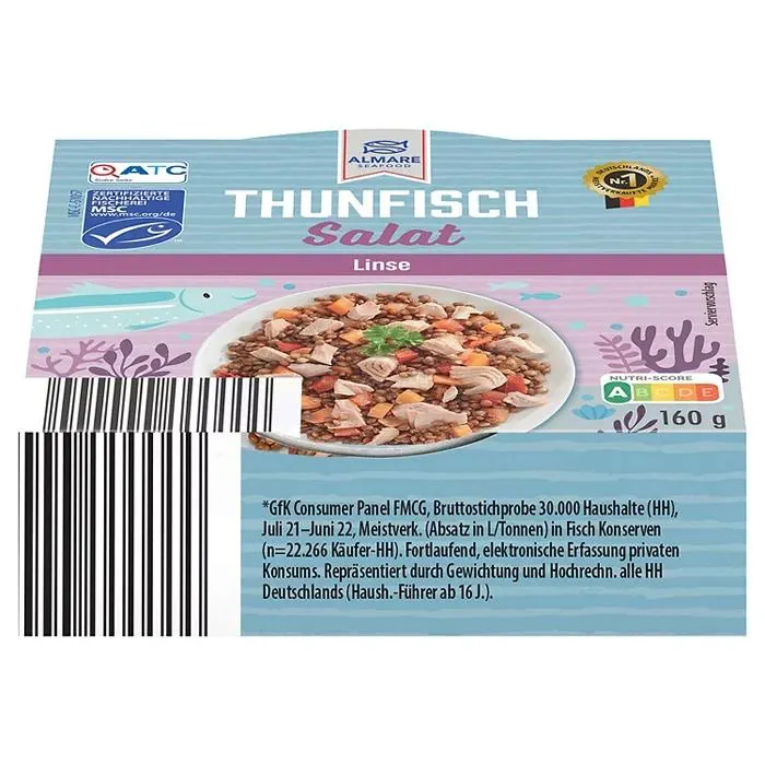 ALMARE Thunfischsalate 160 g, Linsen