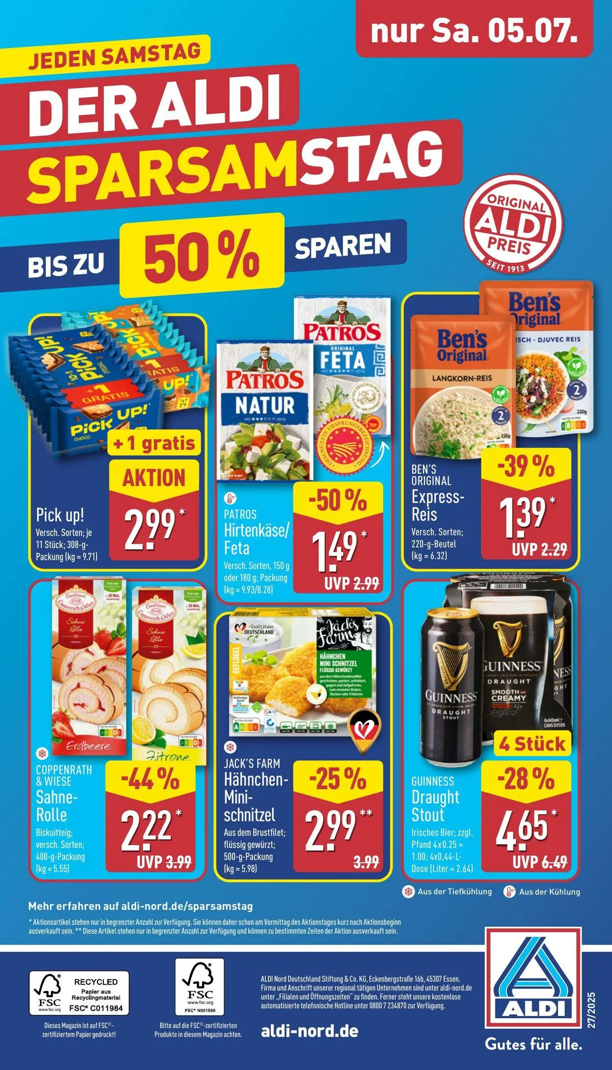 Aldi-Nord von 30. Juni bis 5. Juli 2025 - Prospekt seite 43
