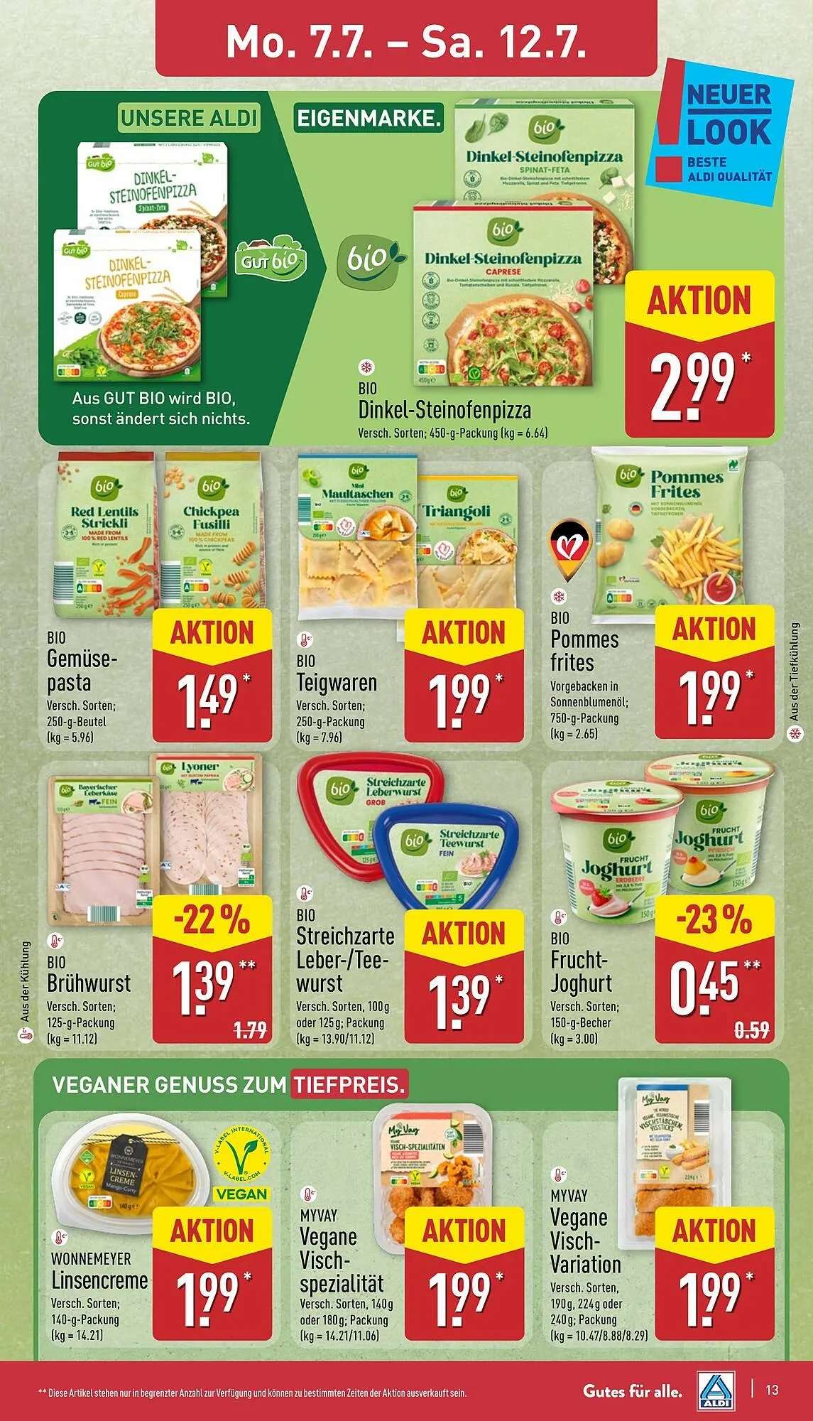 Aldi Nord Prospekt von 7. Juli bis 12. Juli 2025 - Prospekt seite 13