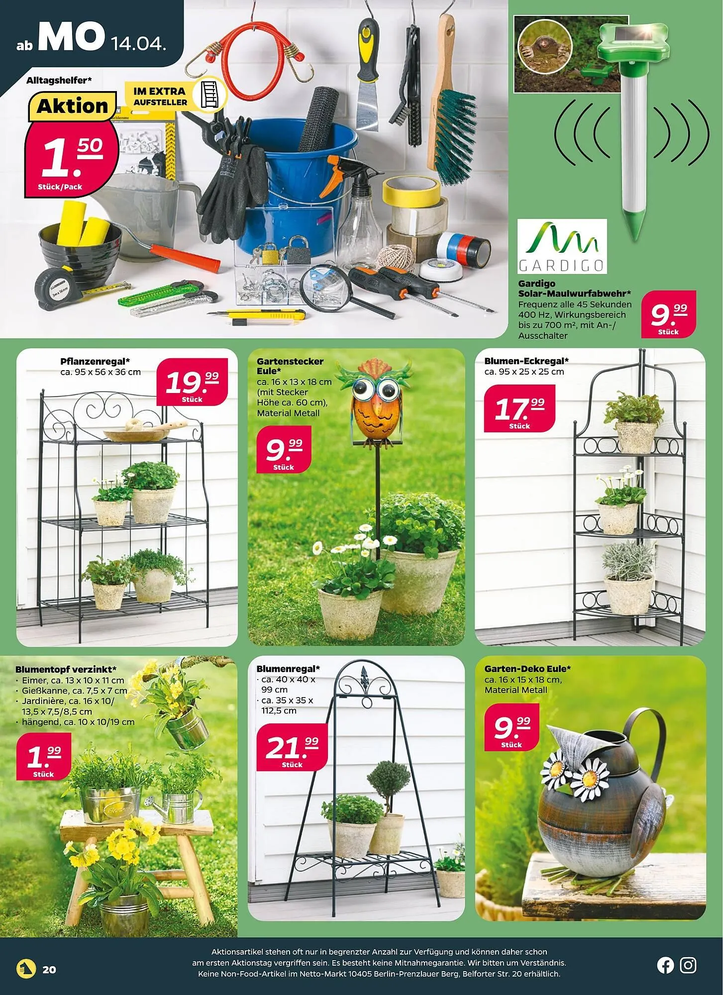 NETTO Prospekt von 14. April bis 19. April 2025 - Prospekt seite 20