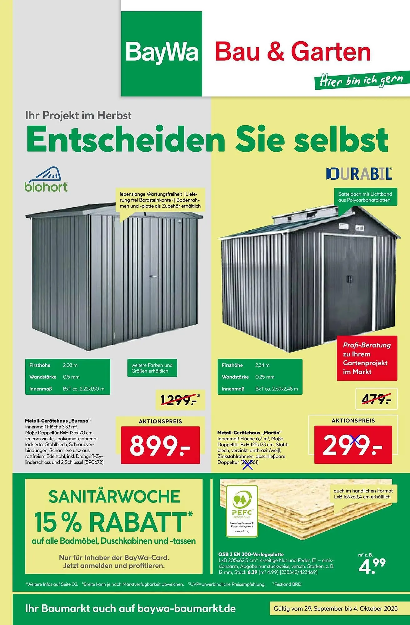 BayWa Prospekt von 29. September bis 5. Oktober 2025 - Prospekt seite 1