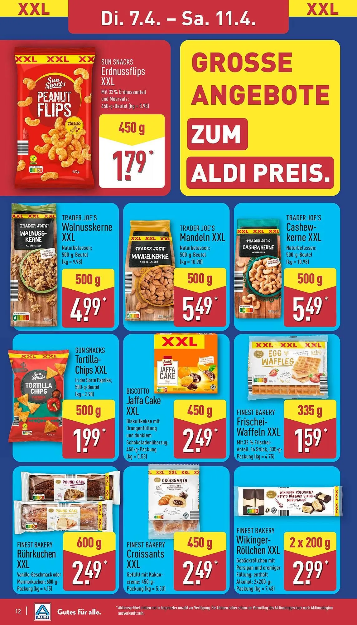 Aldi Nord Prospekt von 7. April bis 11. April 2026 - Prospekt seite 12