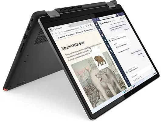 LENOVO - B2B 13w Yoga Gen 2 Convertible, Convertible, mit 13,3 Zoll Display, AMD Ryzen™ 5 7530U Prozessor, 16 GB RAM, 512 GB SSD, AMD Radeon™ Onboard Graphics, Thunder Black, Windows 11 Pro