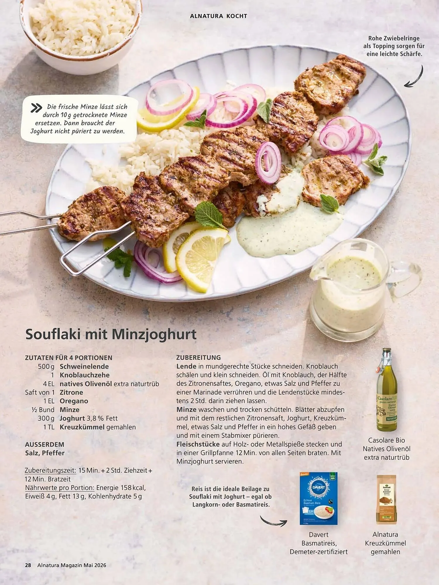 Alnatura Magazin von 1. Mai bis 1. Juni 2026 - Prospekt seite 28