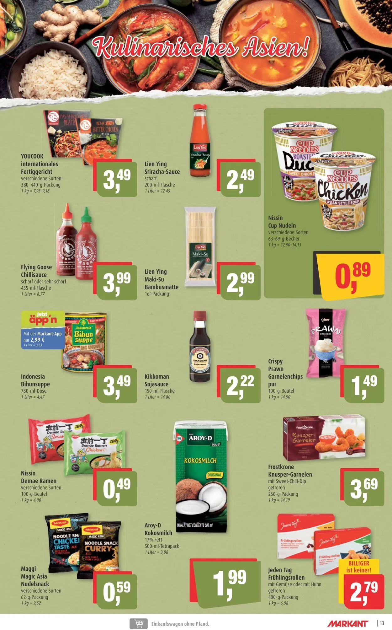 Markant Aktueller Prospekt von 2. August bis 16. August 2025 - Prospekt seite 13