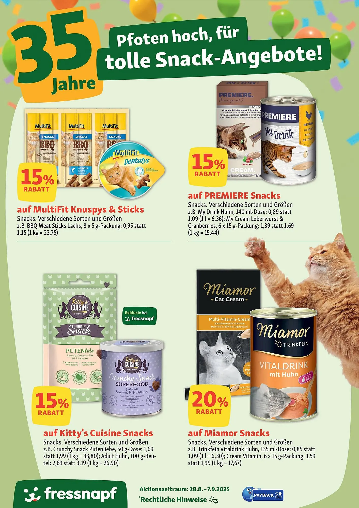 Fressnapf Prospekt von 27. August bis 7. September 2025 - Prospekt seite 10