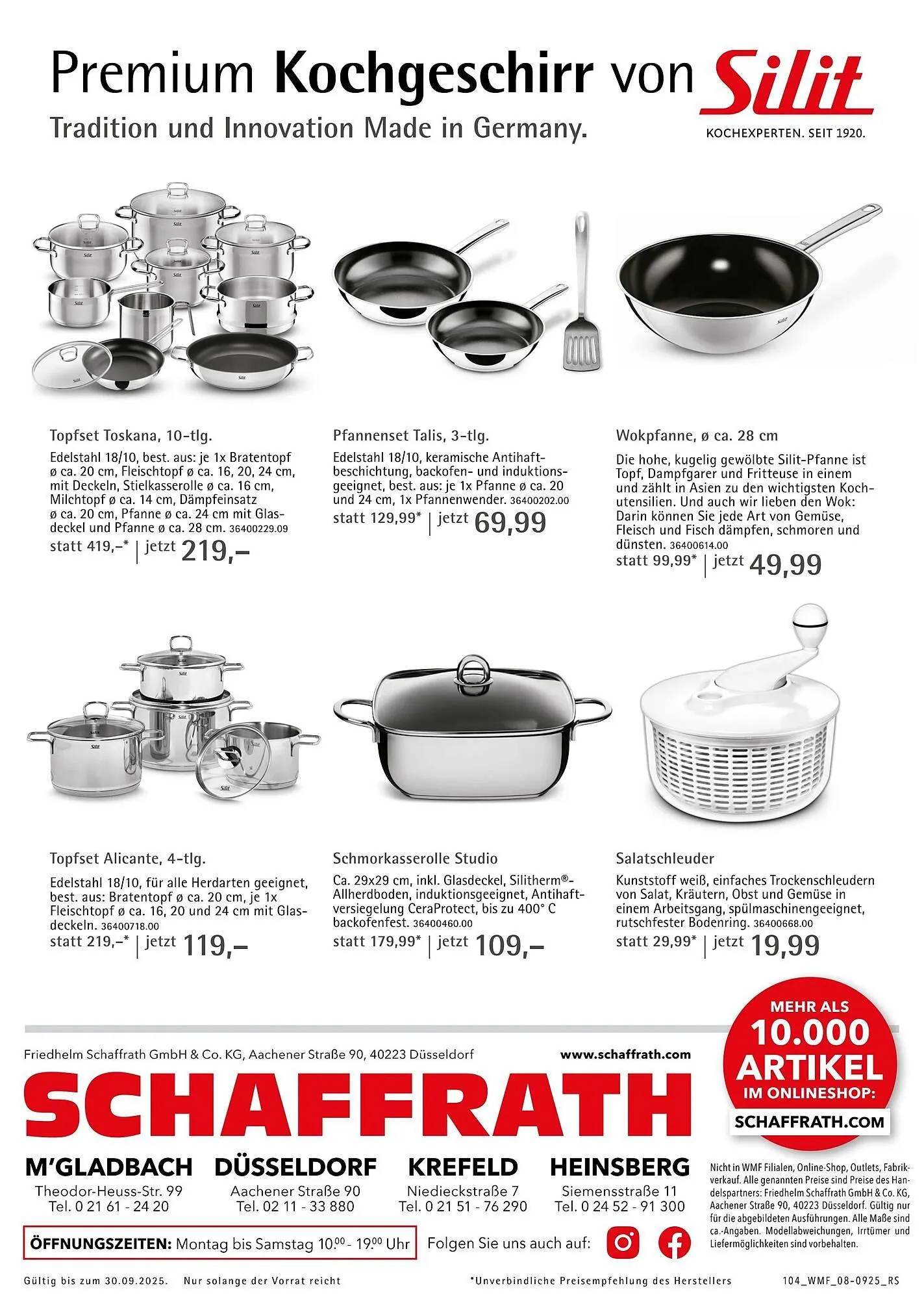 Schaffrath Prospekt von 1. August bis 1. Oktober 2025 - Prospekt seite 8