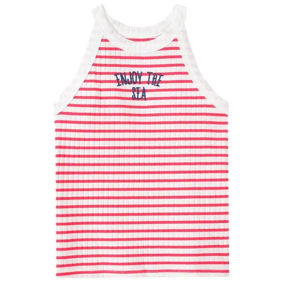 Mädchen Top mit Rippstruktur