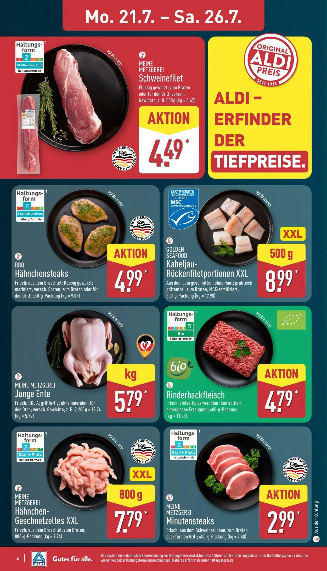 Aldi-Nord von 21. Juli bis 26. Juli 2025 - Prospekt seite 4