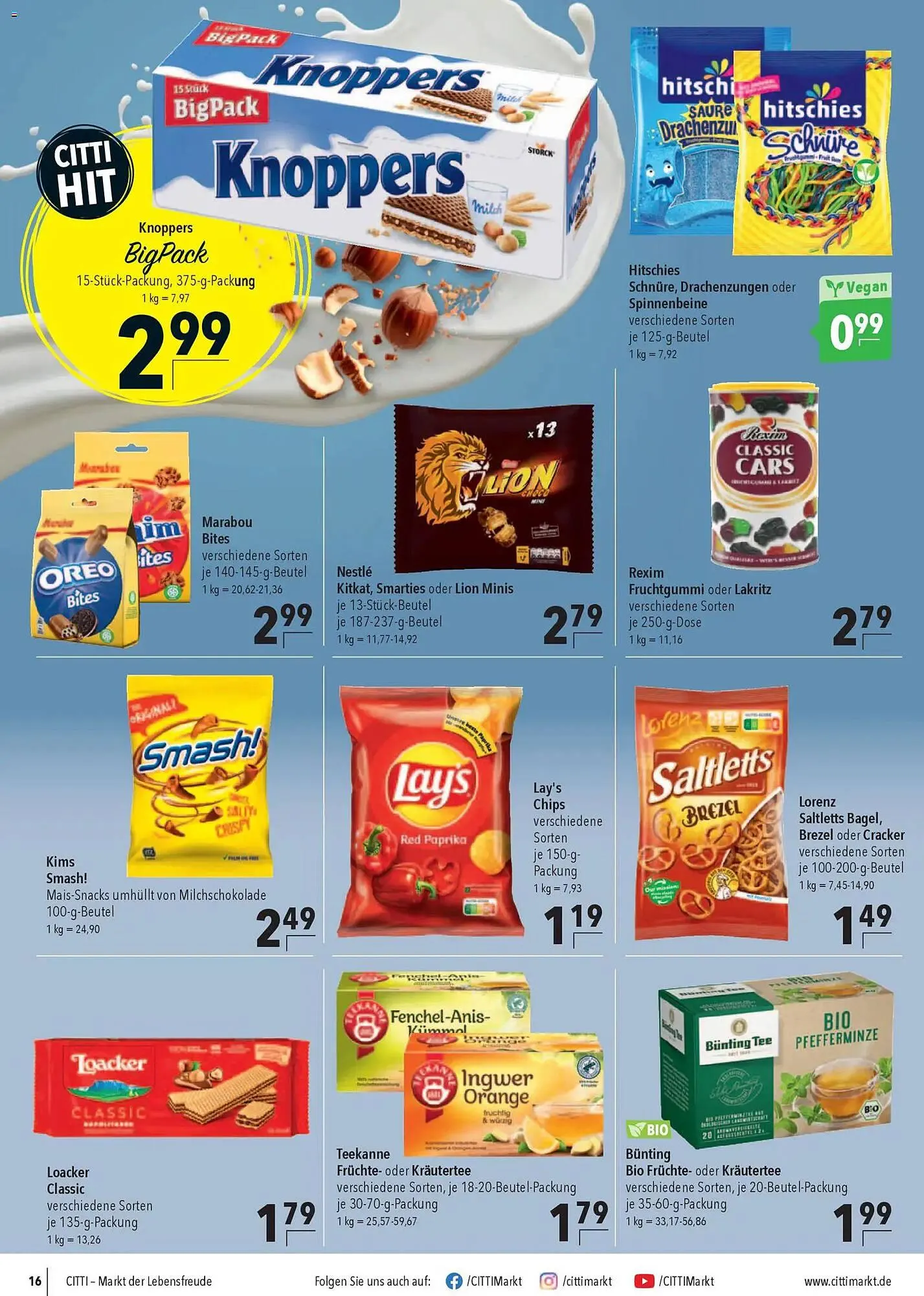 CITTI Markt Prospekt von 25. Februar bis 3. März 2026 - Prospekt seite 16