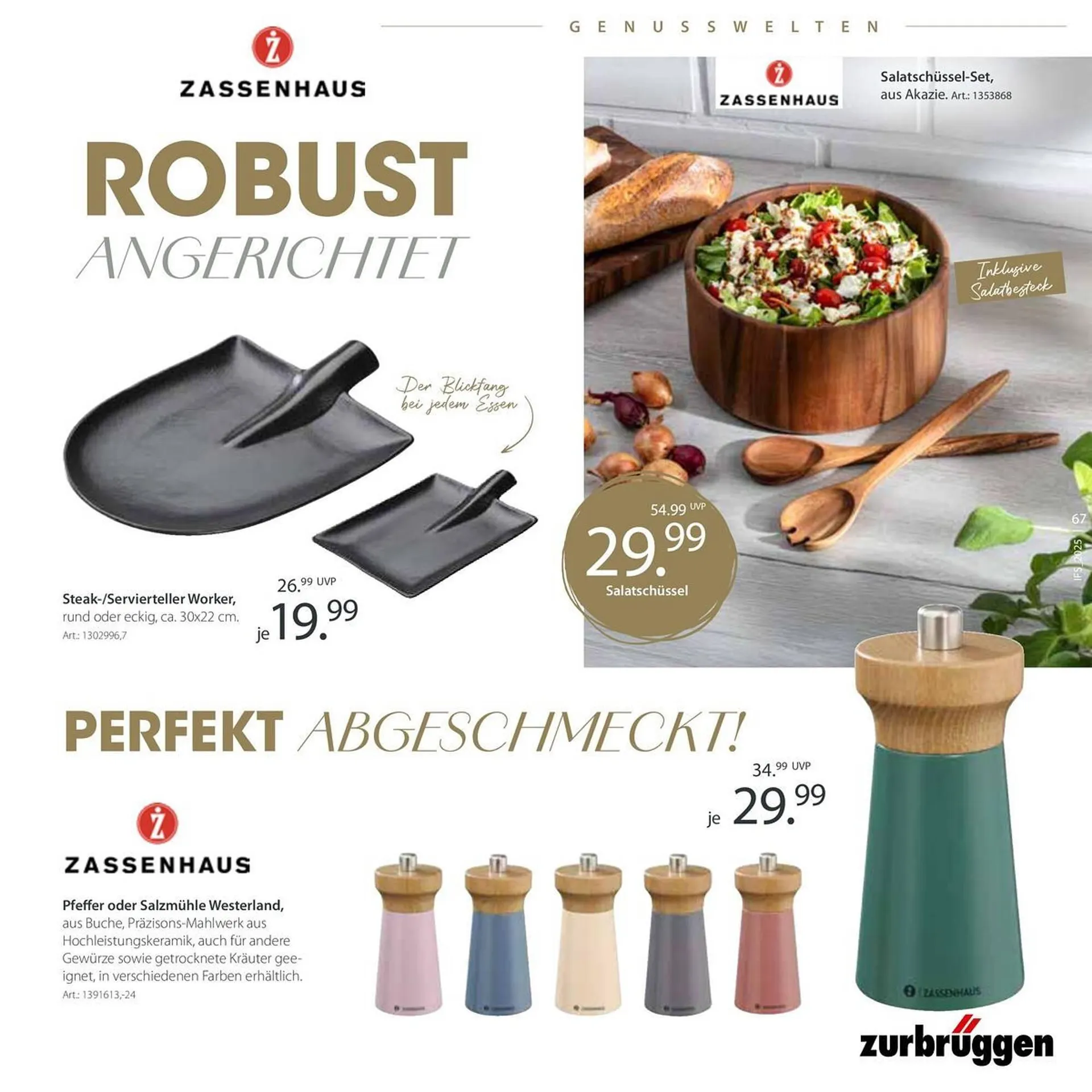 Zurbrüggen Prospekt von 18. Mai bis 7. Juni 2025 - Prospekt seite 67