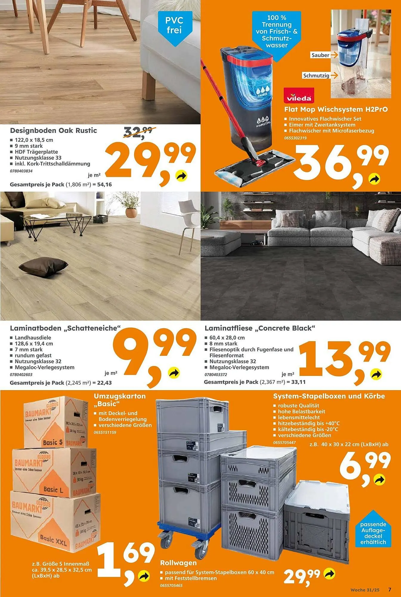 Globus Baumarkt Prospekt von 27. Juli bis 2. August 2025 - Prospekt seite 7