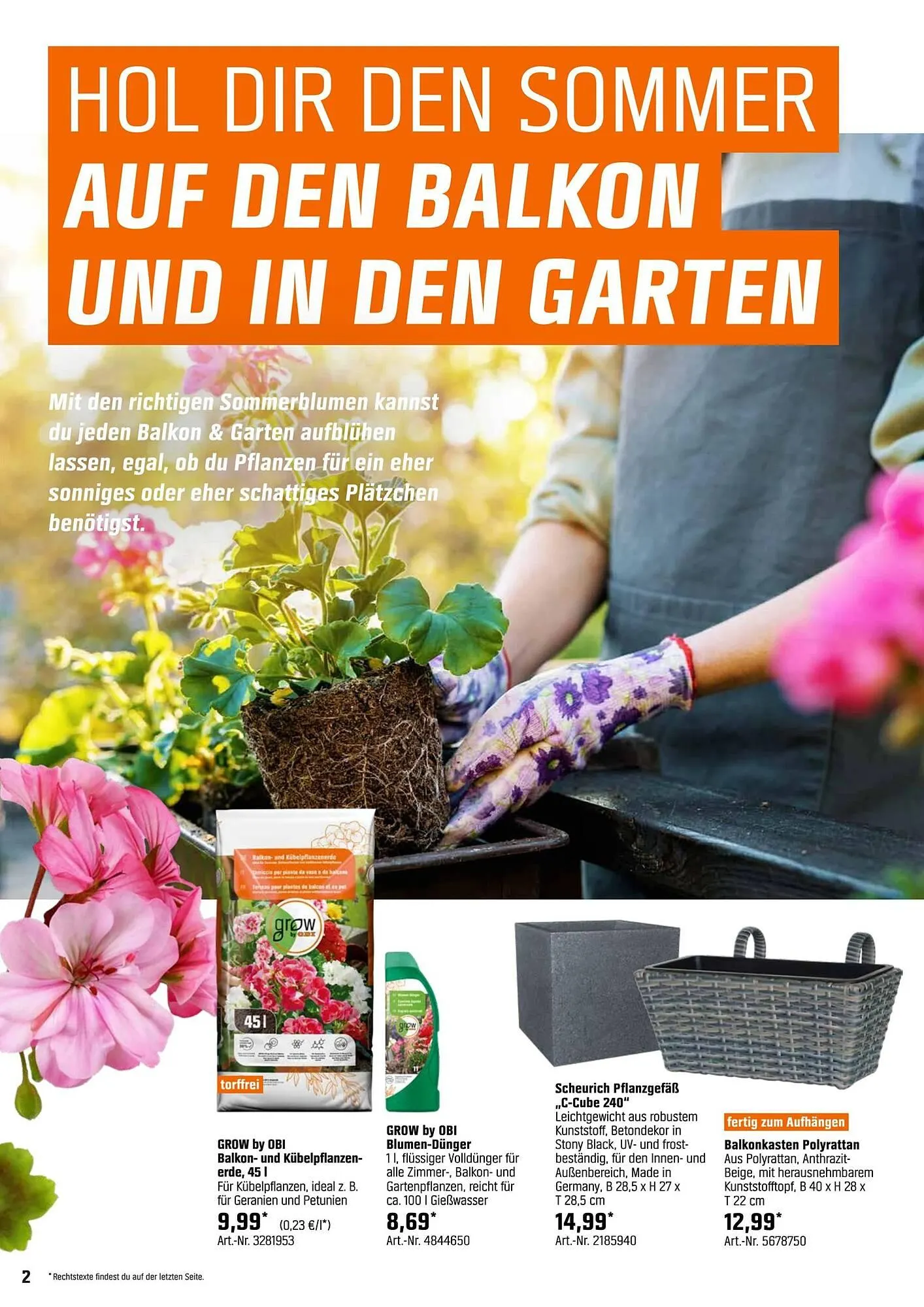 OBI Prospekt von 5. Mai bis 26. Mai 2025 - Prospekt seite 2