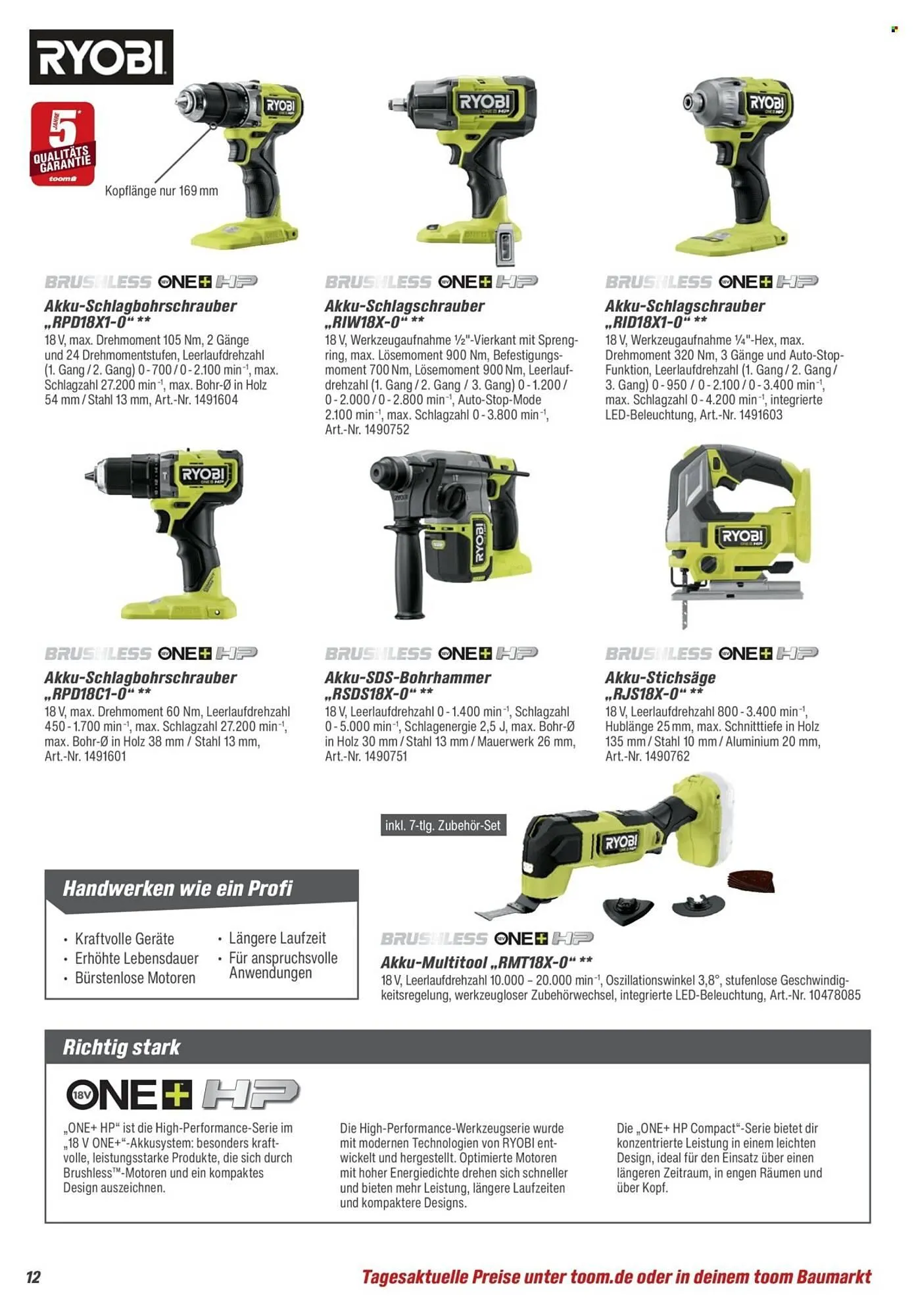 Toom Baumarkt Prospekt von 28. März bis 30. Juni 2026 - Prospekt seite 12