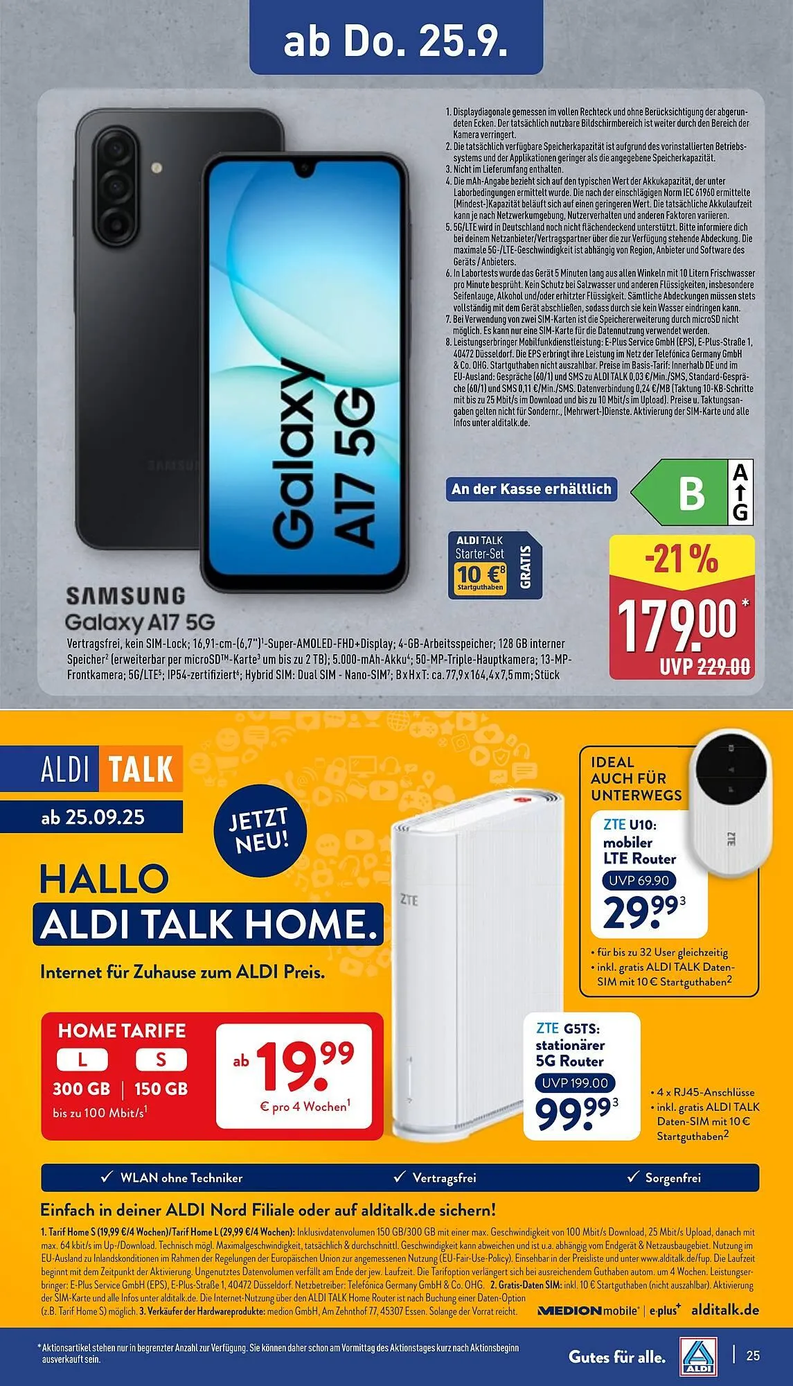 Aldi Nord Prospekt von 22. September bis 27. September 2025 - Prospekt seite 29