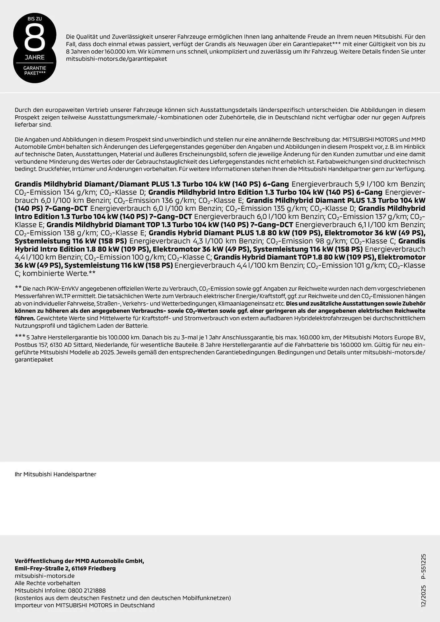 Mitsubishi Prospekt von 25. März bis 8. April 2026 - Prospekt seite 44