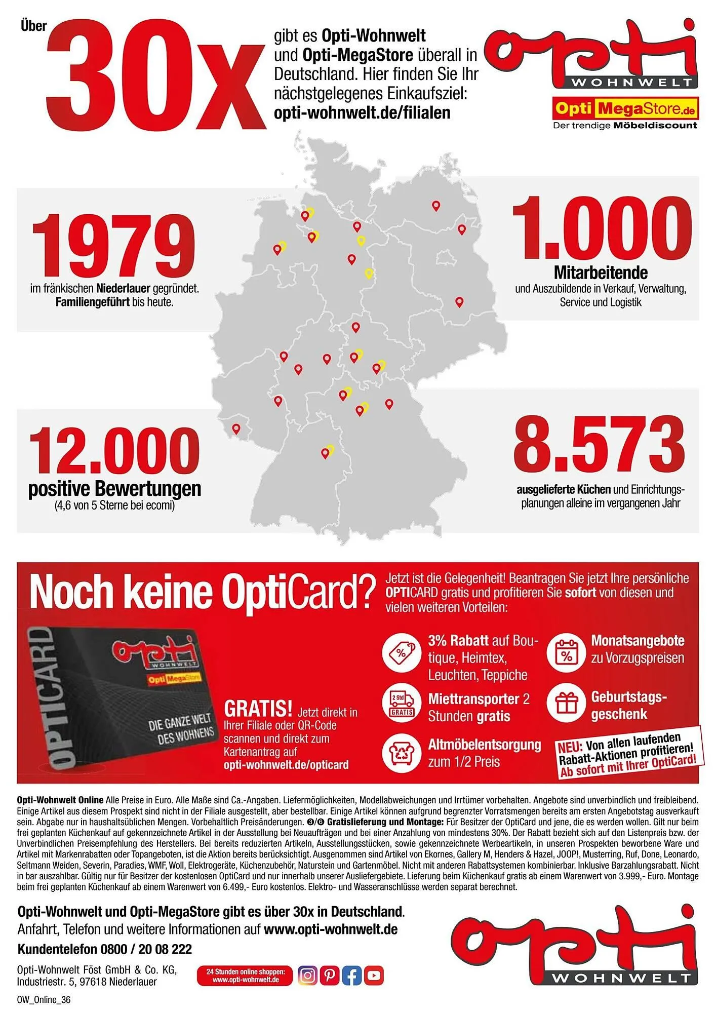 Opti Wohnwelt Prospekt von 13. April bis 24. April 2025 - Prospekt seite 36