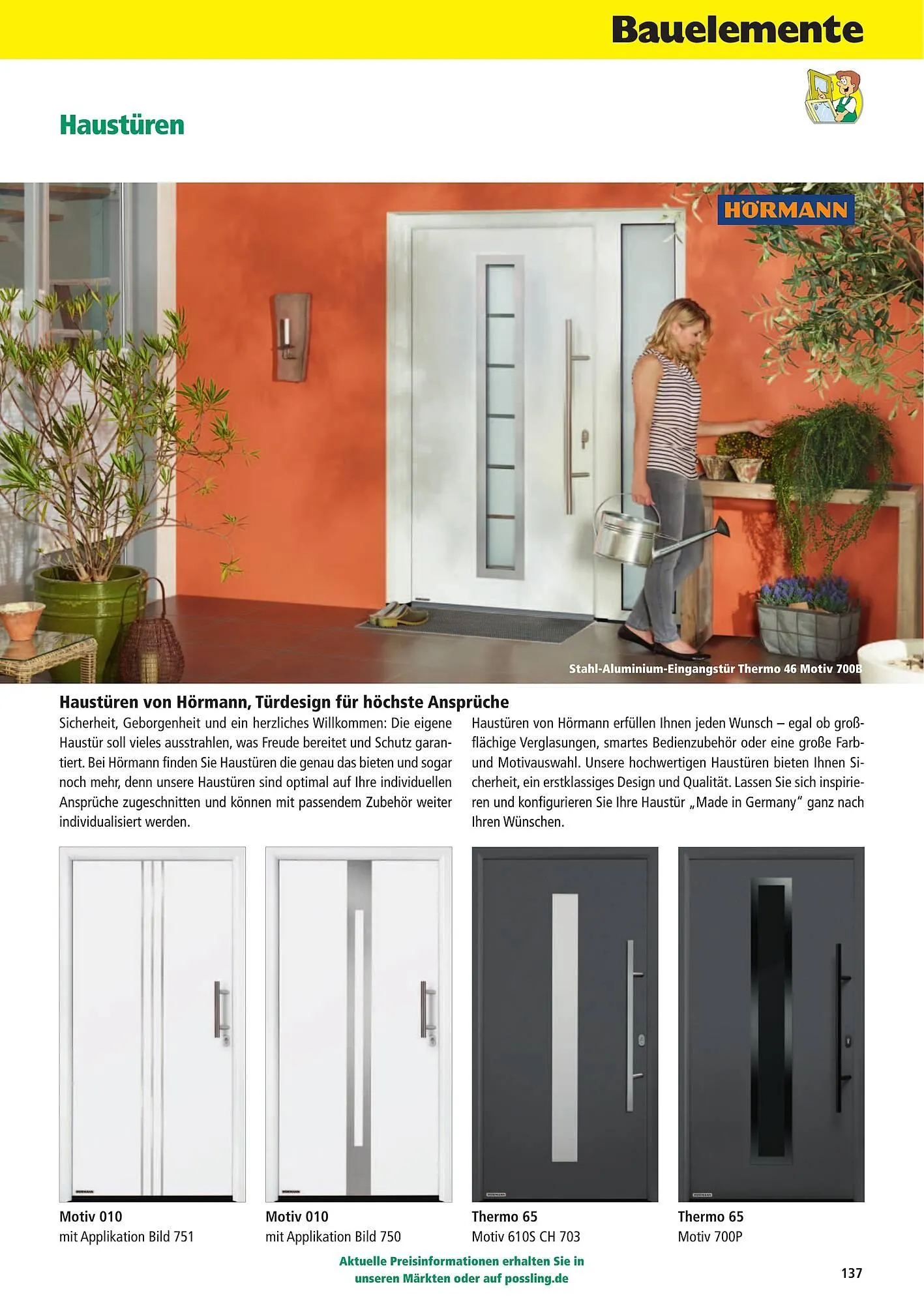 Holz Possling Prospekt von 1. April bis 31. Juli 2026 - Prospekt seite 137