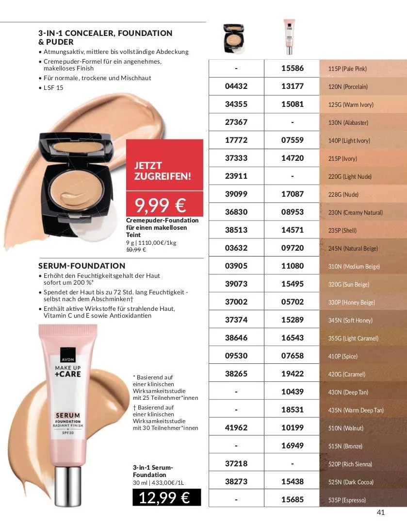 Avon Aktueller Prospekt von 19. März bis 2. April 2025 - Prospekt seite 41