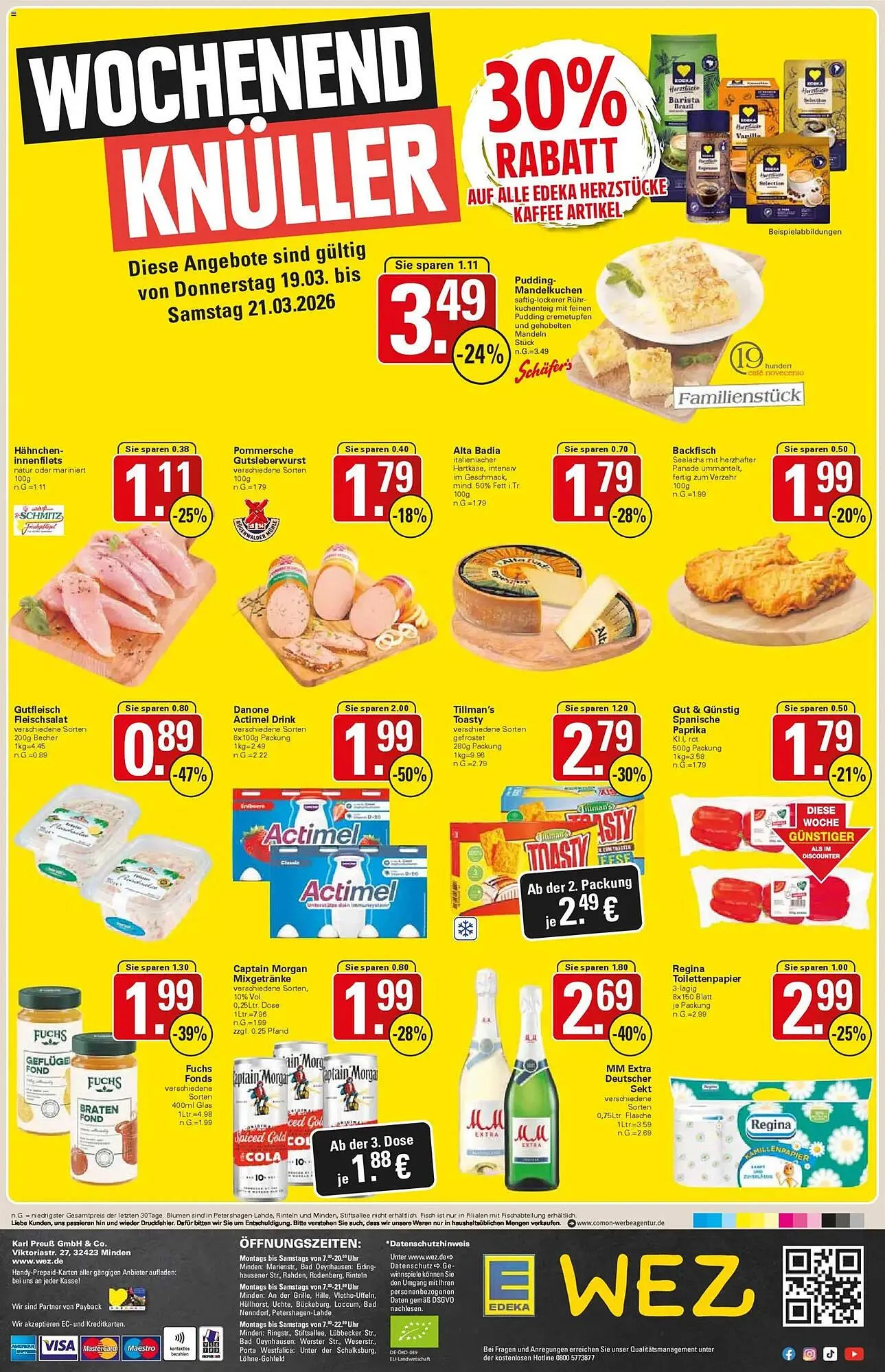 WEZ Prospekt von 16. März bis 21. März 2026 - Prospekt seite 16