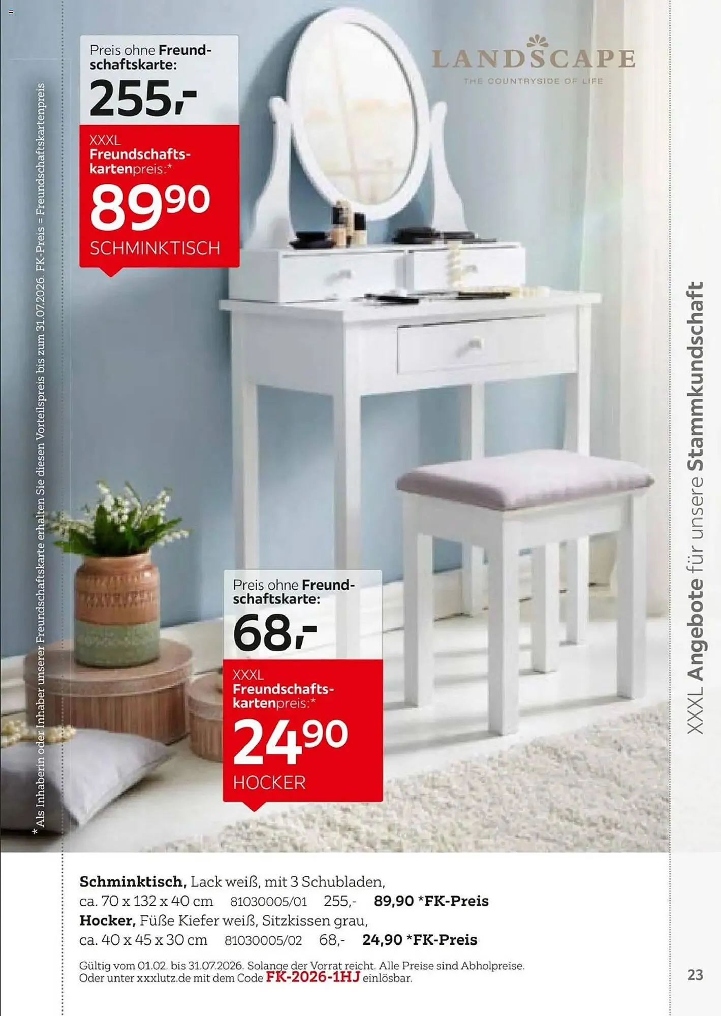 XXXLutz Prospekt von 1. Februar bis 31. Juli 2026 - Prospekt seite 23