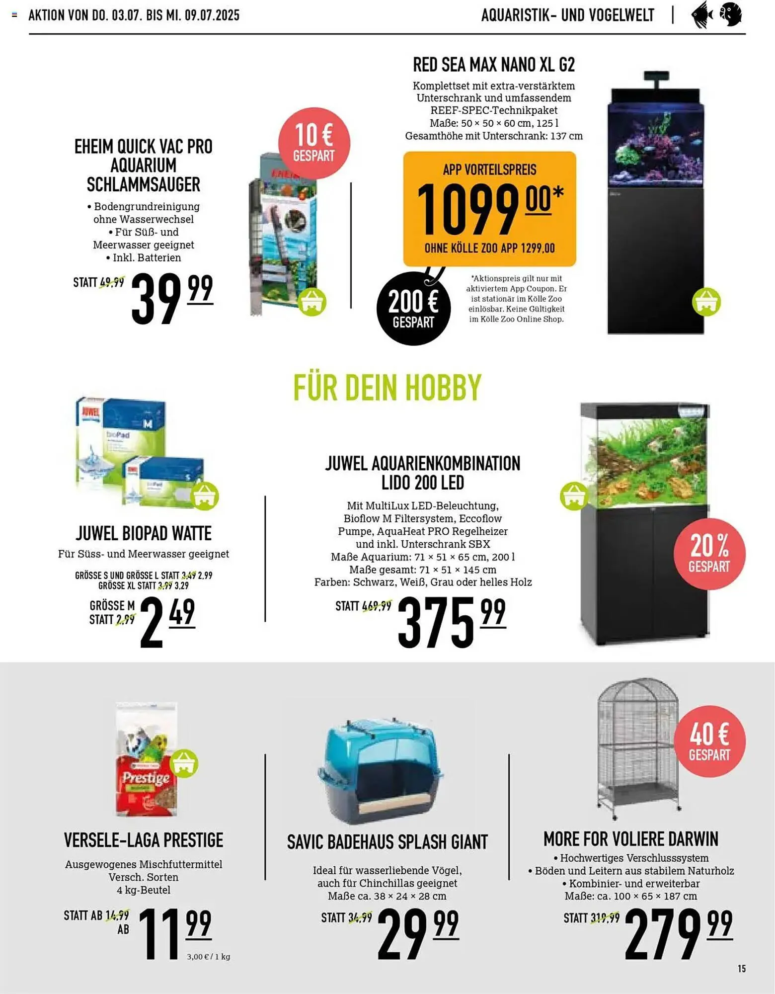 Kölle Zoo Prospekt von 3. Juli bis 9. Juli 2025 - Prospekt seite 15