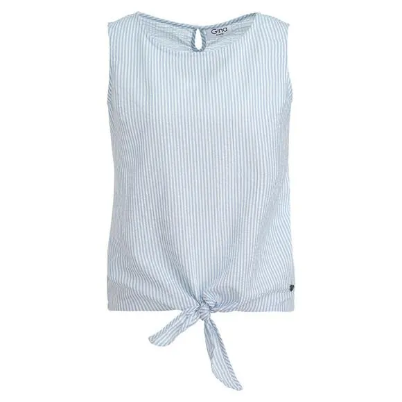 Damen Top in Seersucker-Struktur