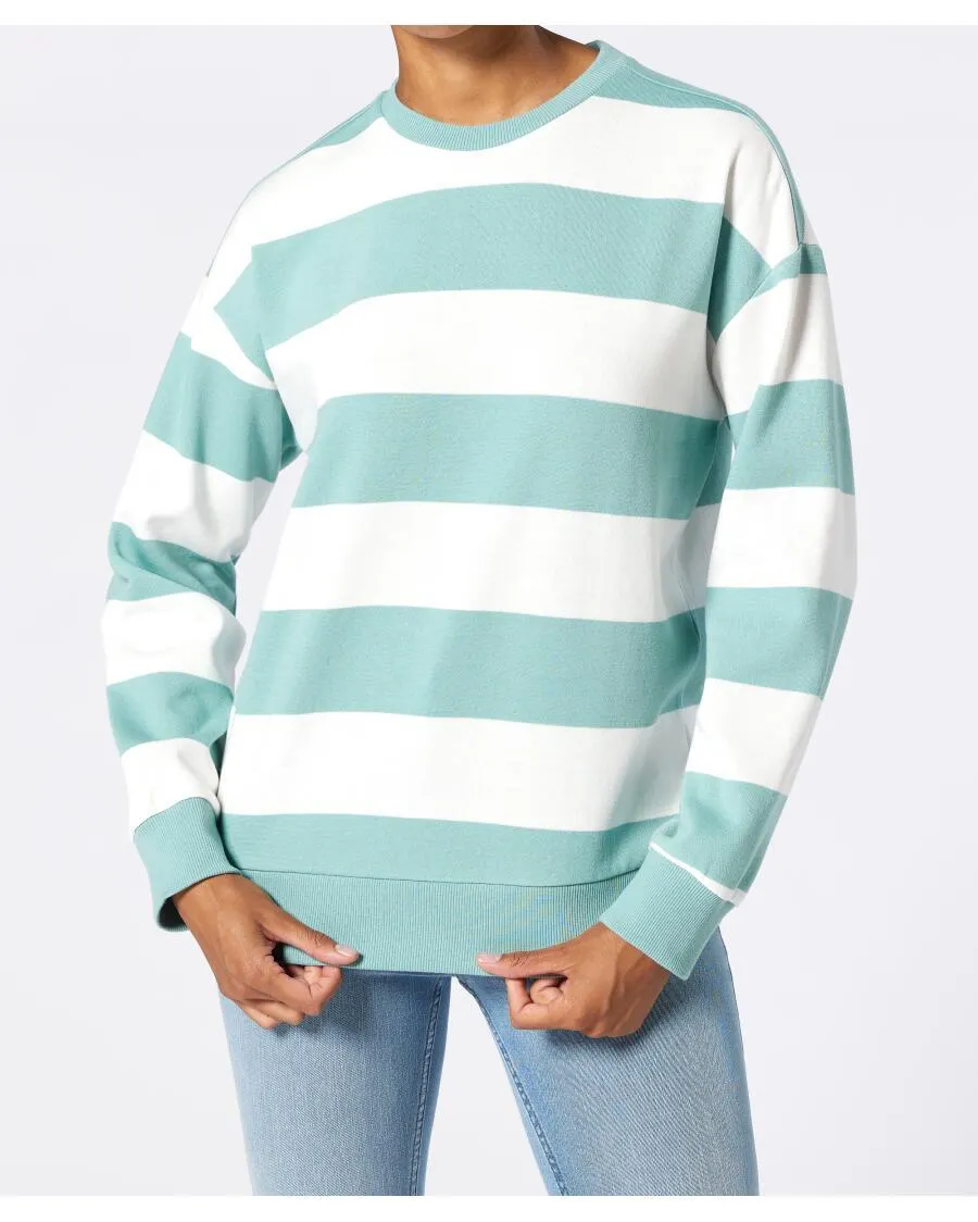 Sweatshirt mit Blockstreifen