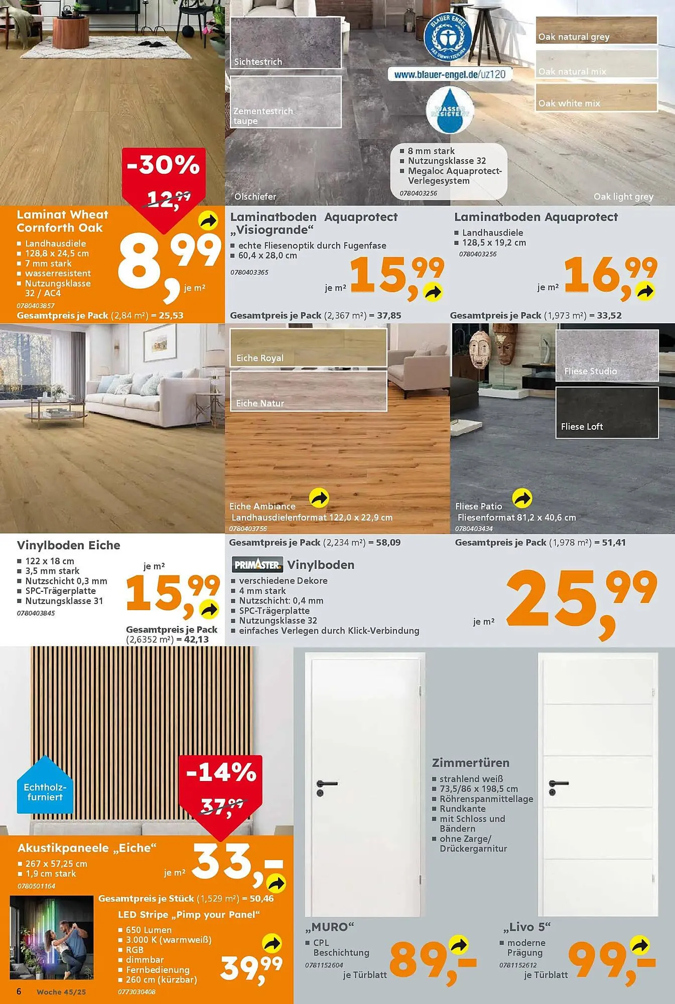 Globus Baumarkt Prospekt von 2. November bis 8. November 2025 - Prospekt seite 6