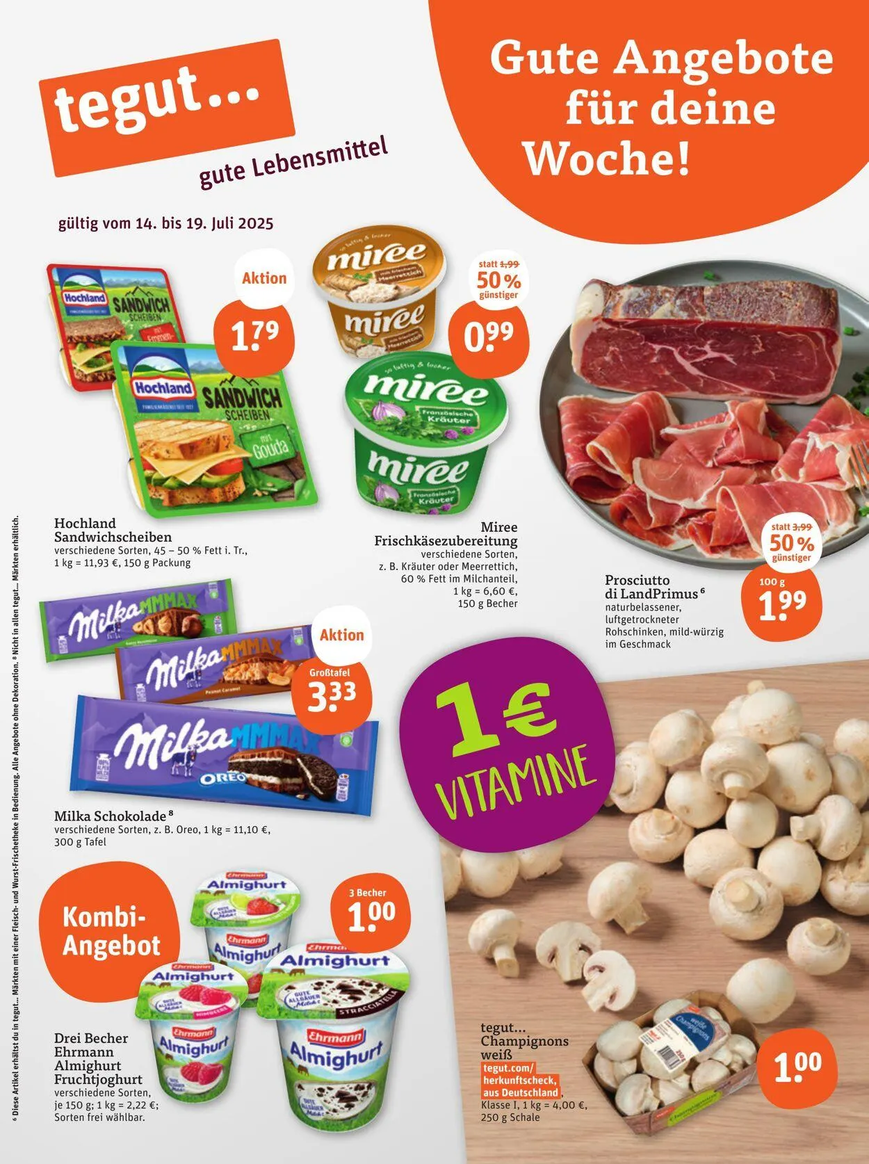 Tegut Aktueller Prospekt von 14. Juli bis 20. Juli 2025 - Prospekt seite 3