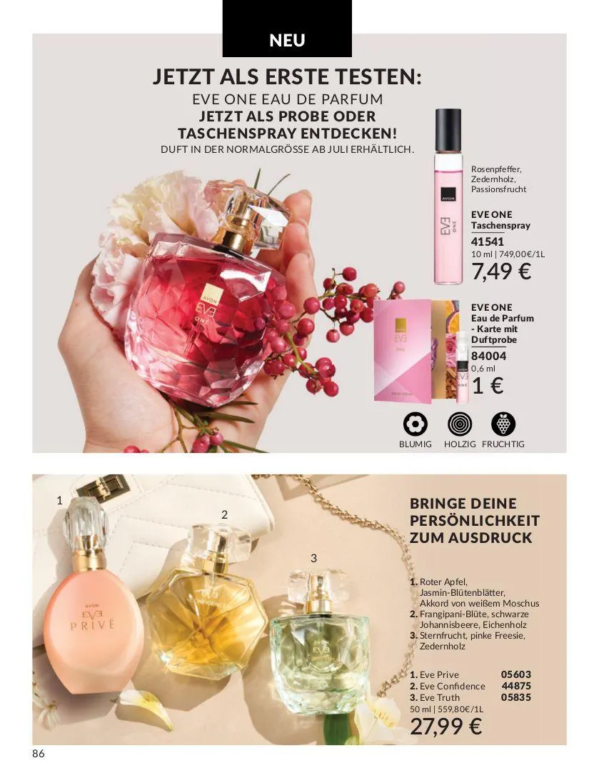 Avon Aktueller Prospekt von 4. Juni bis 18. Juni 2025 - Prospekt seite 86