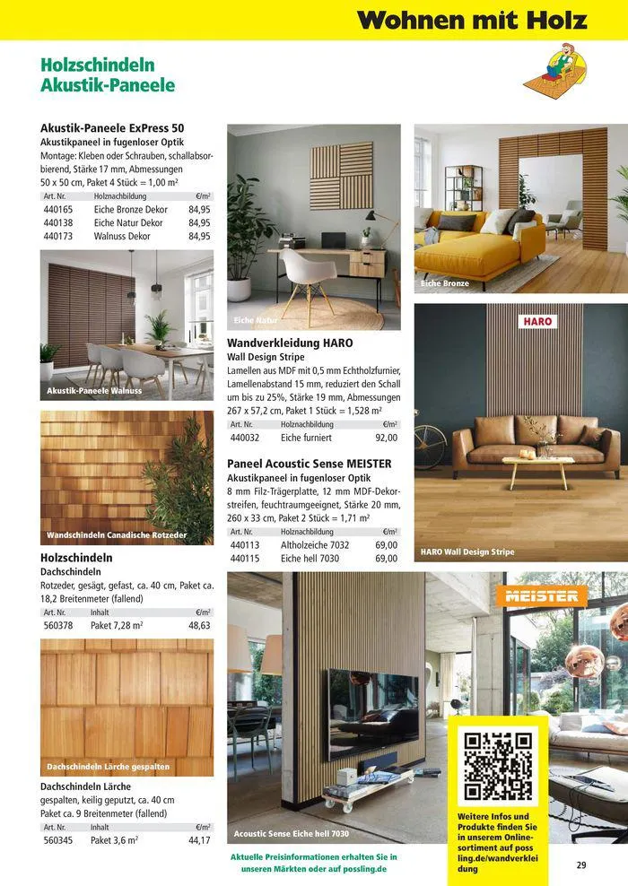 Holz-& Baukatalog 2024/25 von 27. März bis 31. Januar 2025 - Prospekt seite 29