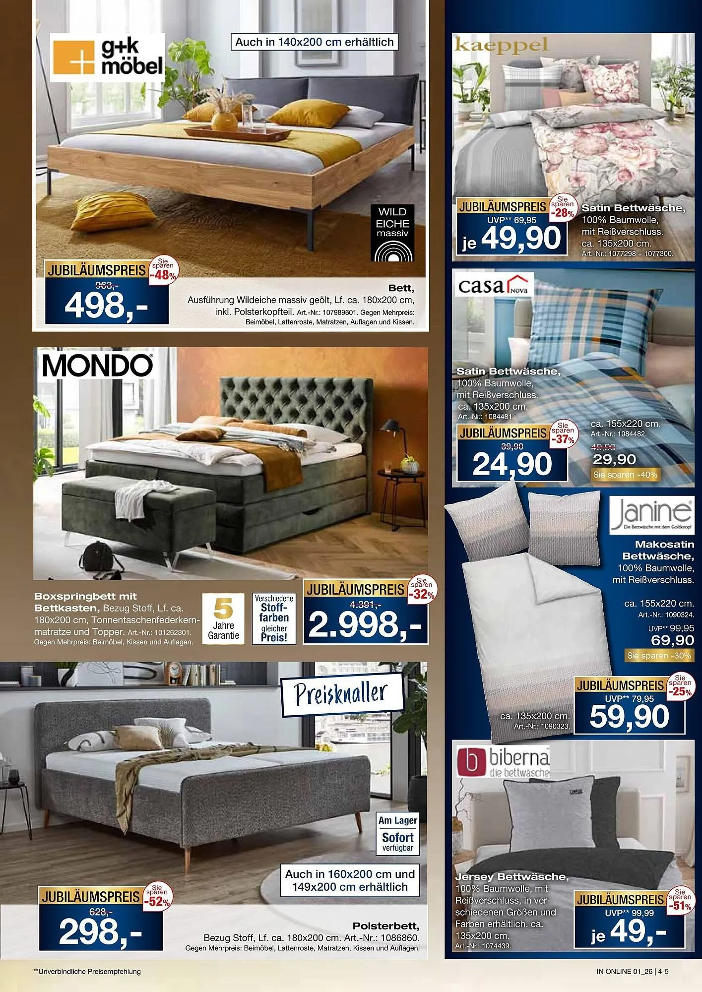 Möbel Inhofer Prospekt von 15. Januar bis 1. Februar 2026 - Prospekt seite 5