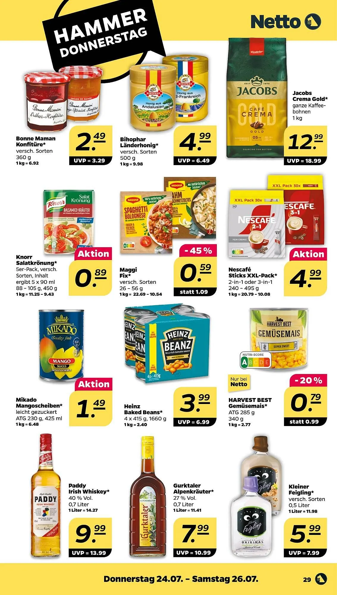 NETTO Prospekt von 21. Juli bis 26. Juli 2025 - Prospekt seite 29