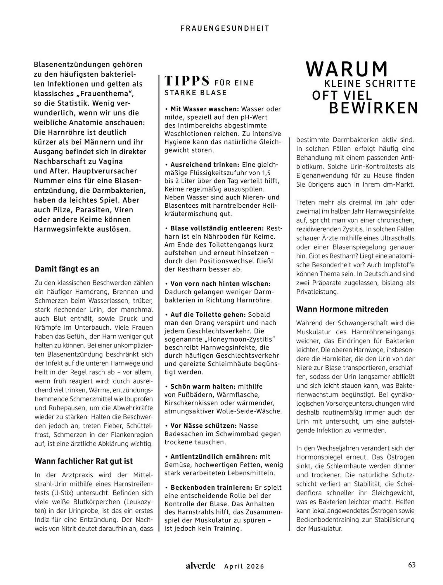 Dm drogerie Magazin von 1. April bis 30. April 2026 - Prospekt seite 63