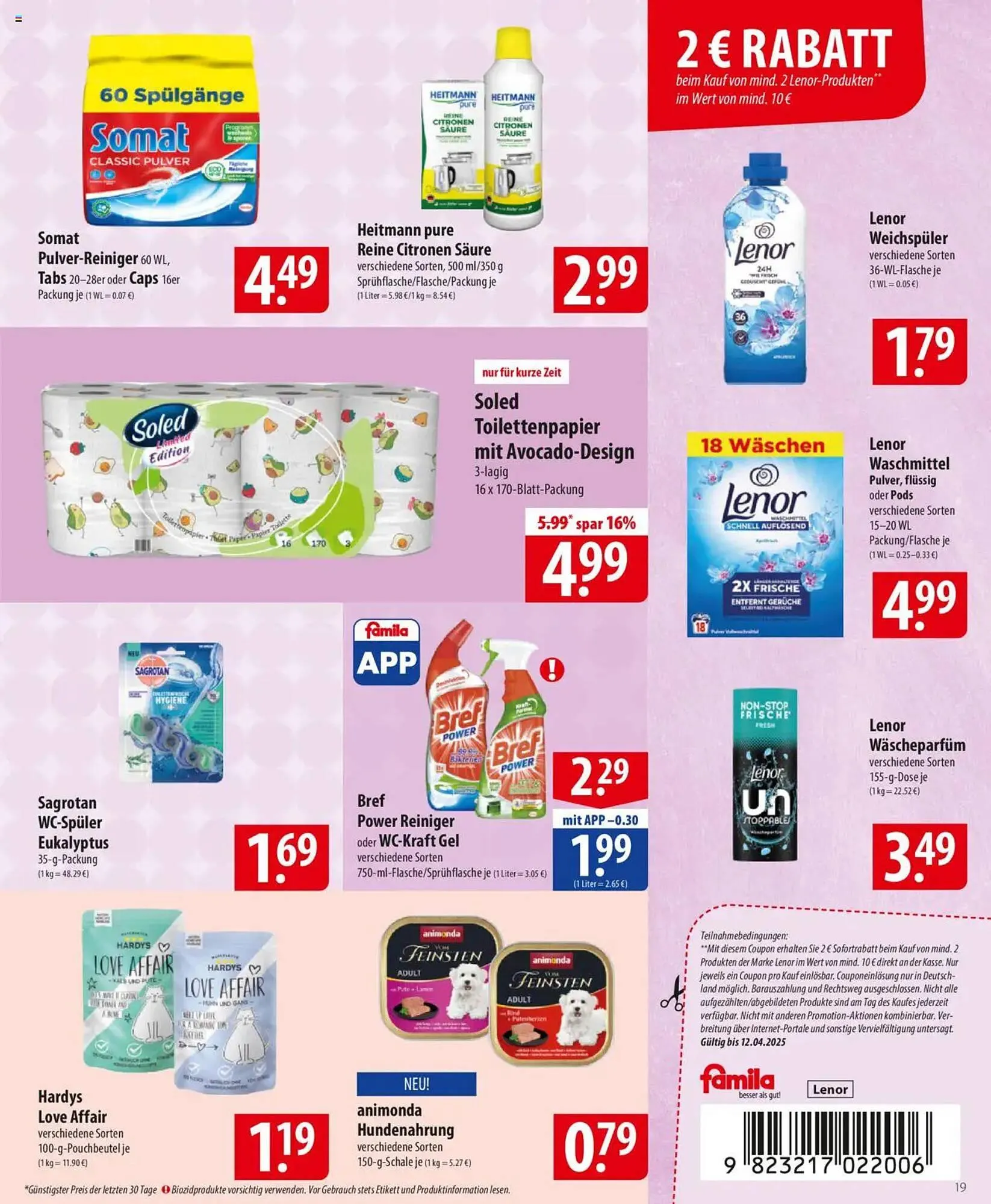 Famila Nord Ost Prospekt von 7. April bis 12. April 2025 - Prospekt seite 19