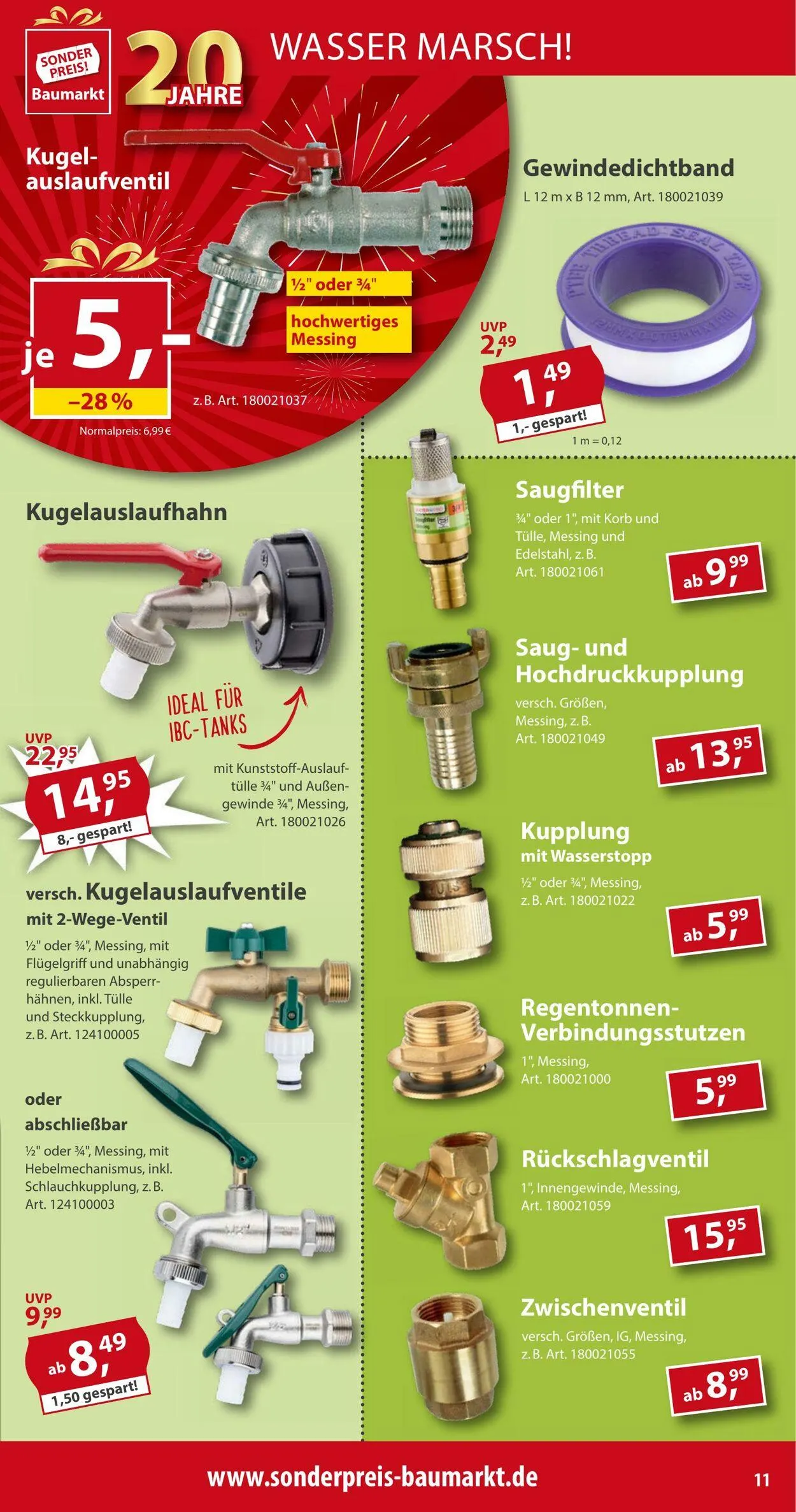 Sonderpreis Baumarkt Aktueller Prospekt von 26. April bis 10. Mai 2025 - Prospekt seite 11