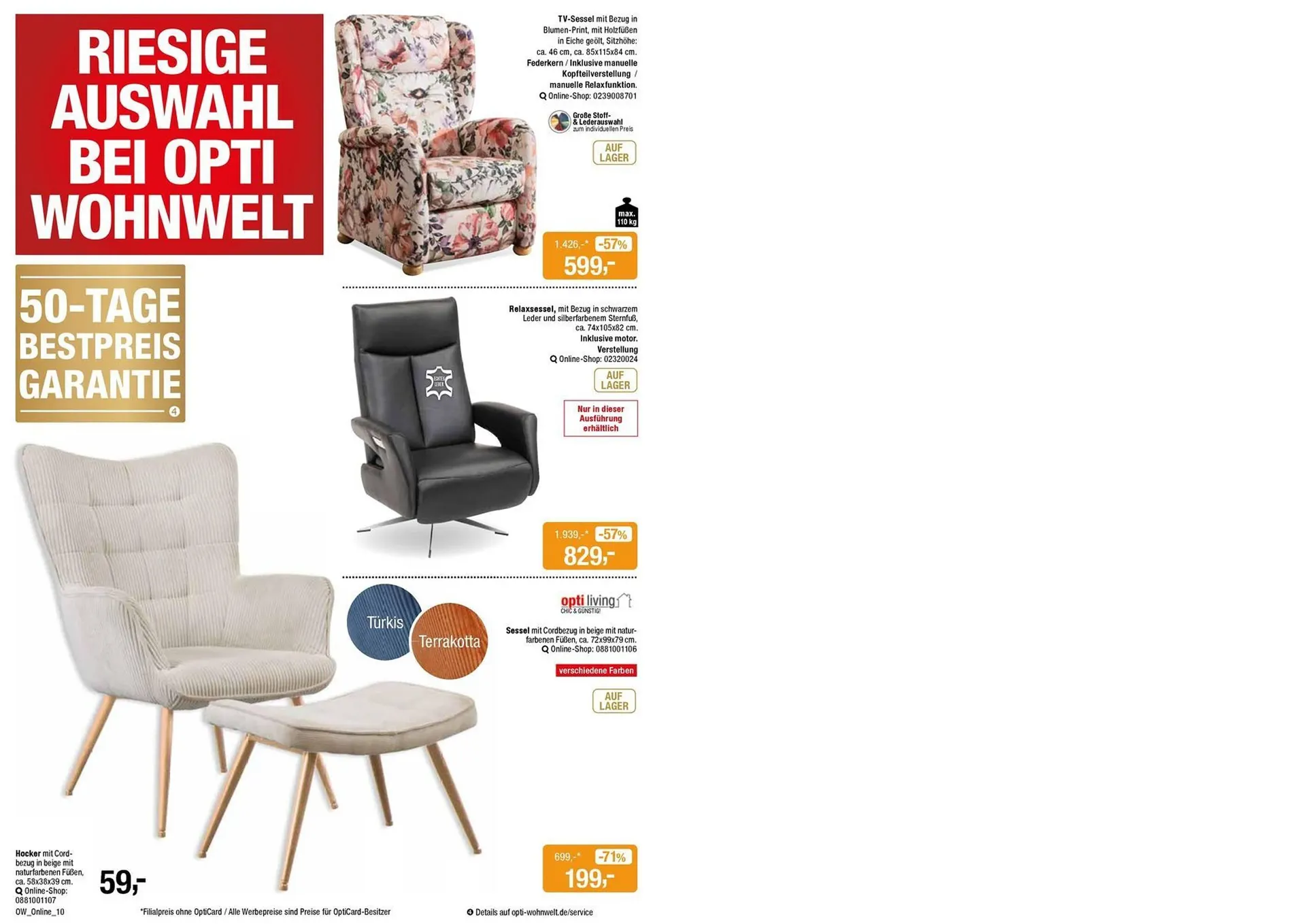 Opti Wohnwelt Prospekt von 13. Juli bis 24. Juli 2025 - Prospekt seite 10