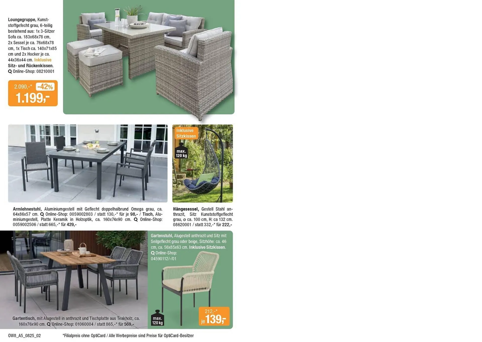 Opti Wohnwelt Prospekt von 25. Juli bis 23. August 2025 - Prospekt seite 2