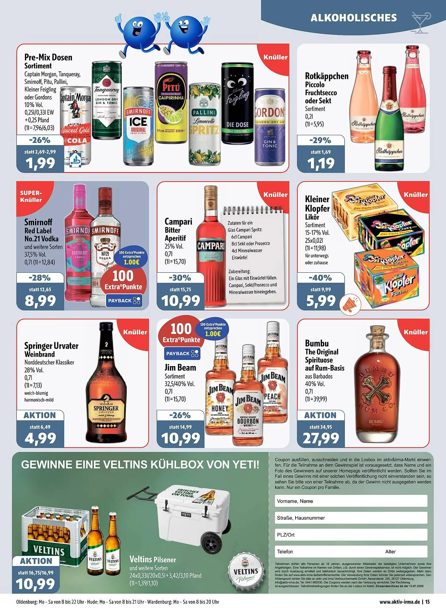 Aktiv Irma Prospekt von 7. Juli bis 12. Juli 2025 - Prospekt seite 15