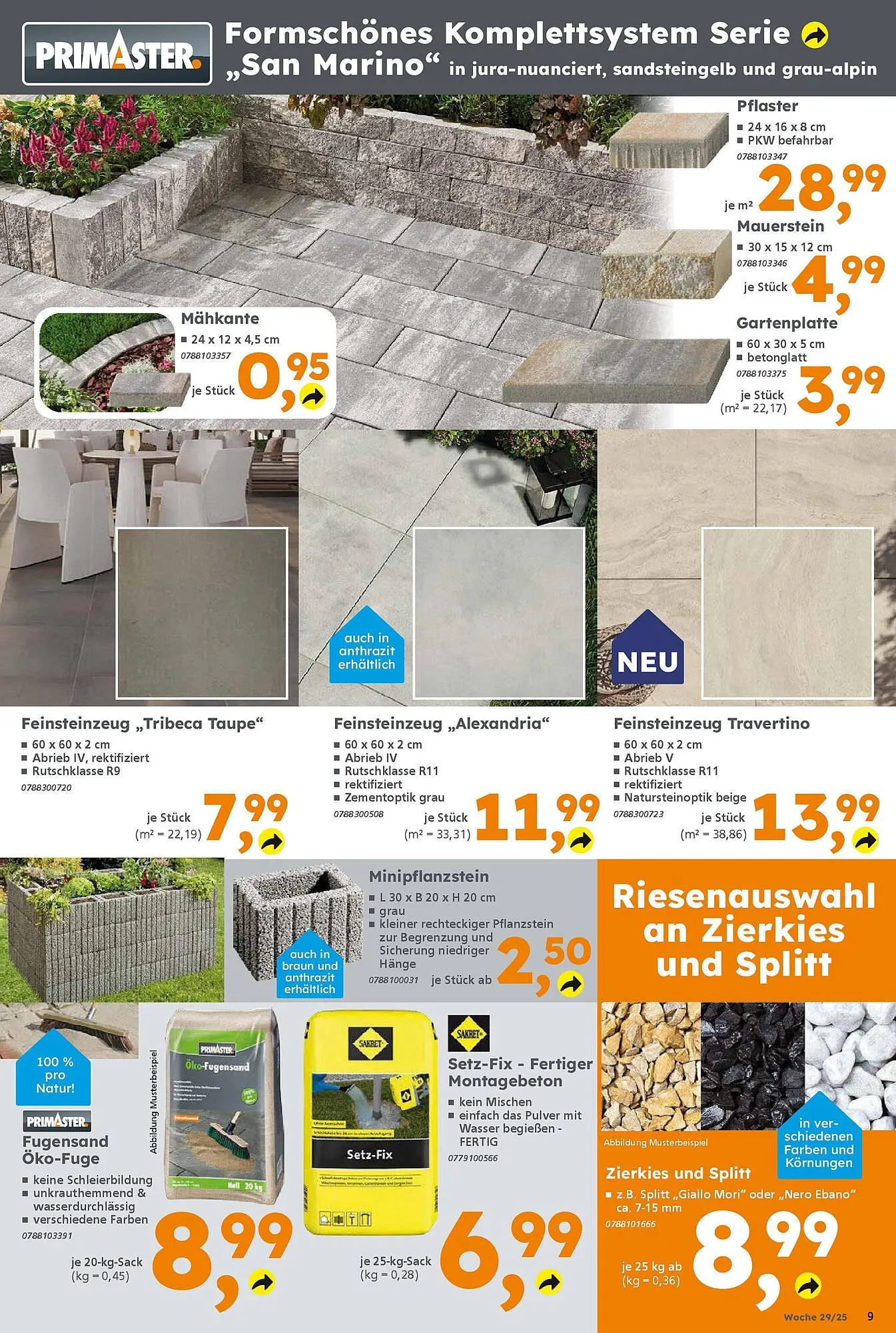 Globus Baumarkt Prospekt von 13. Juli bis 19. Juli 2025 - Prospekt seite 9